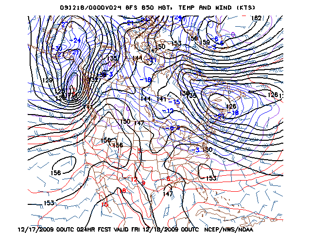 image of 850mb Temp, Ht