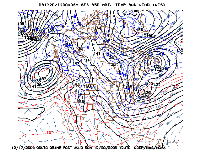 image of 850mb Temp, Ht