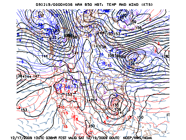 image of 850mb Temp, Ht