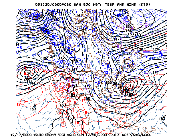 image of 850mb Temp, Ht