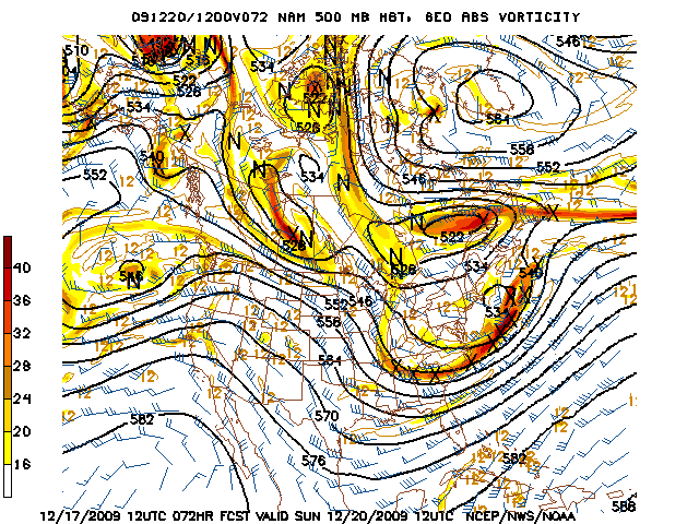 image of 500mb Vort, Ht