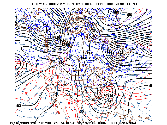 image of 850mb Temp, Ht