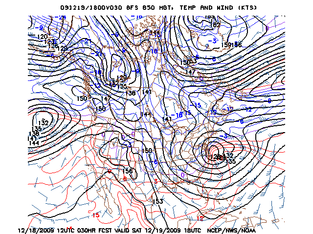 image of 850mb Temp, Ht