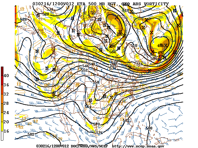 image of 500mb Vort, Ht