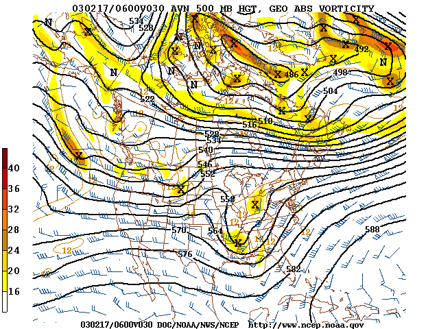 image of 500mb Vort, Ht