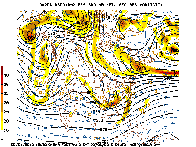 image of 500mb Vort, Ht