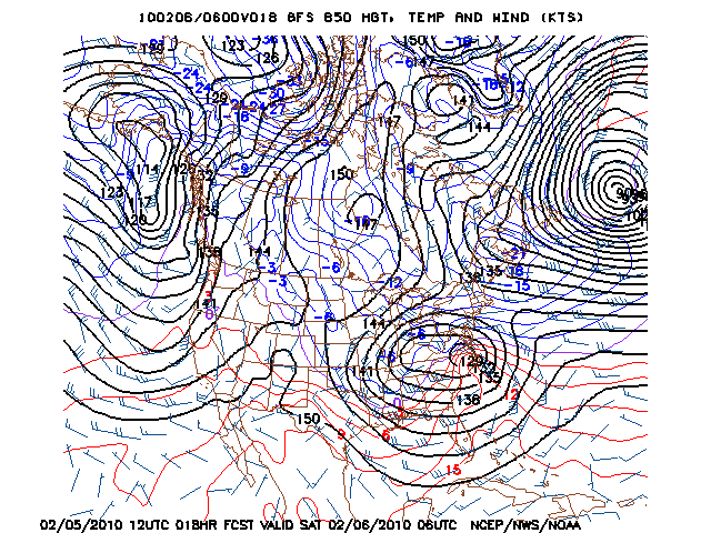 image of 850mb Temp, Ht