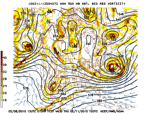 image of 500mb Vort, Ht
