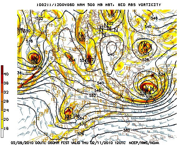 image of 500mb Vort, Ht
